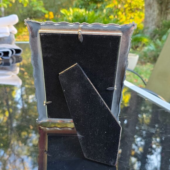 Vintage Ashleigh Manor Picture Frame Enameled Botanical 5x7 Decorative Elegant - Picture 7 of 9